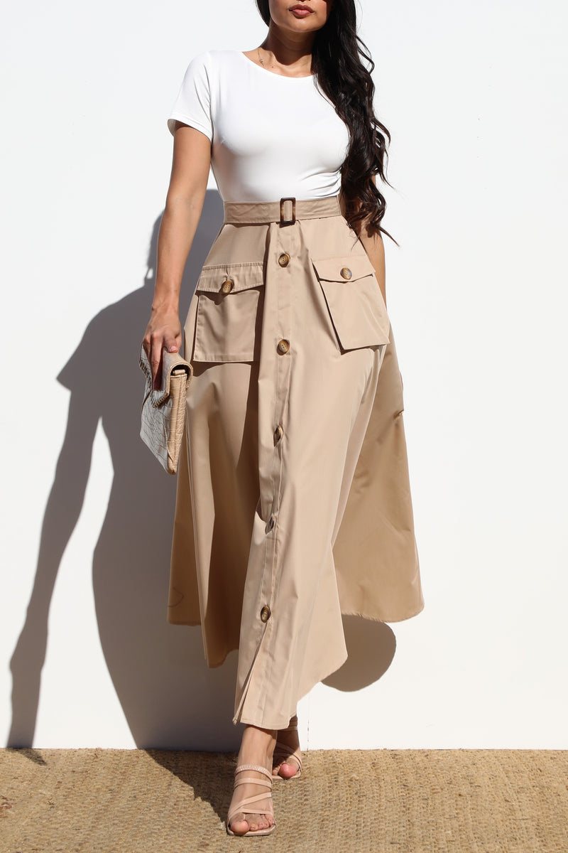 DD6997, POCKET WOVEN LONG DRESS