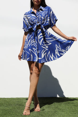 DD7310, BUTTON DOWN WOVEN MINI DRESS