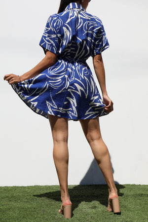 DD7310, BUTTON DOWN WOVEN MINI DRESS