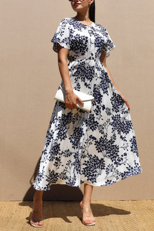DD7602, PLEATED SATIN MIDI DRESS