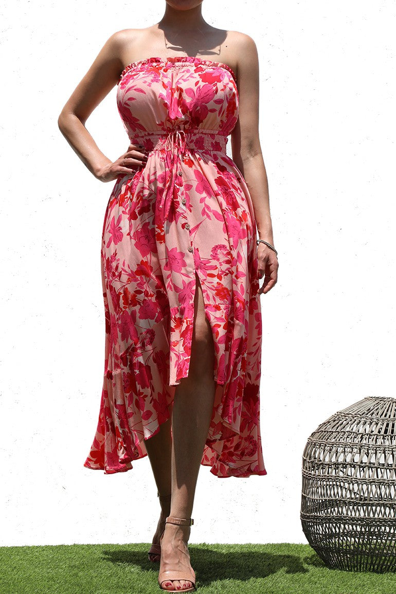 DD4196, PRINTED WOVEN DRESS