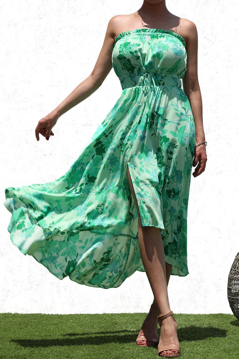 DD4196, PRINTED WOVEN DRESS