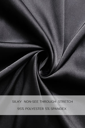 DD7165,  ROUND NECK SATIN WRAP MINI DRESS