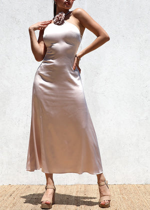 DD6465, SATIN MIDI DRESS