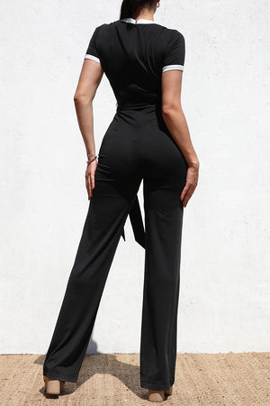 DD6471, BLOCKED KNIT JUMPSUIT