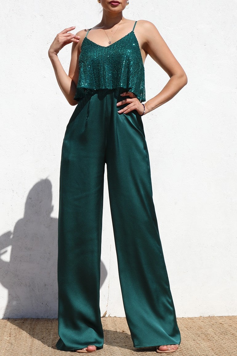 DD6519, SEQUIN JUMPSUIT