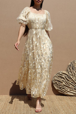 DD6525, SEQUINS MESH LONG DRESS