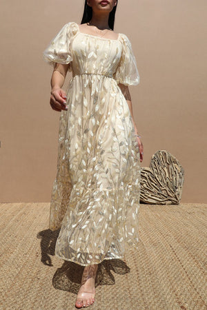 DD6525, SEQUINS MESH LONG DRESS