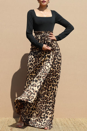 DD7720, PLEATED KNIT TOP MAXI DRESS