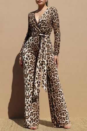 DD6674, LEOPARD KNIT JUMPSUIT