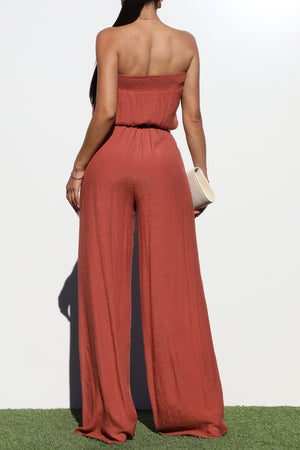 DD6136, TUBE WOVEN JUMPSUIT