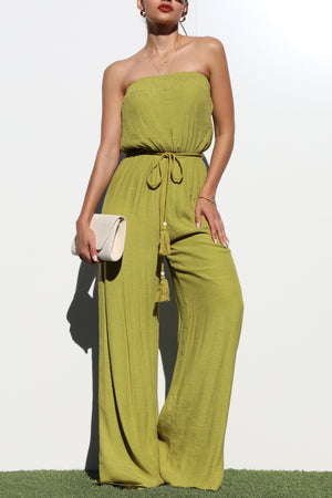 DD6136, TUBE WOVEN JUMPSUIT