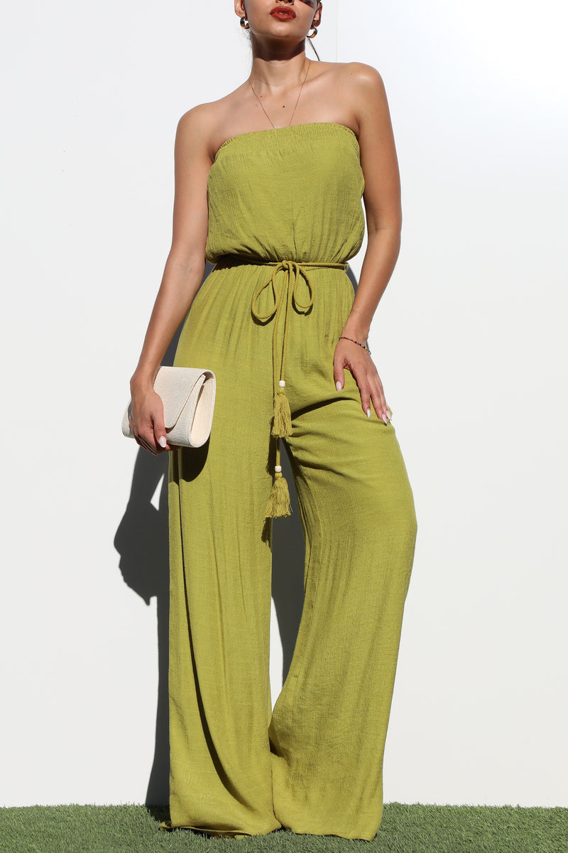 DD6136, TUBE WOVEN JUMPSUIT