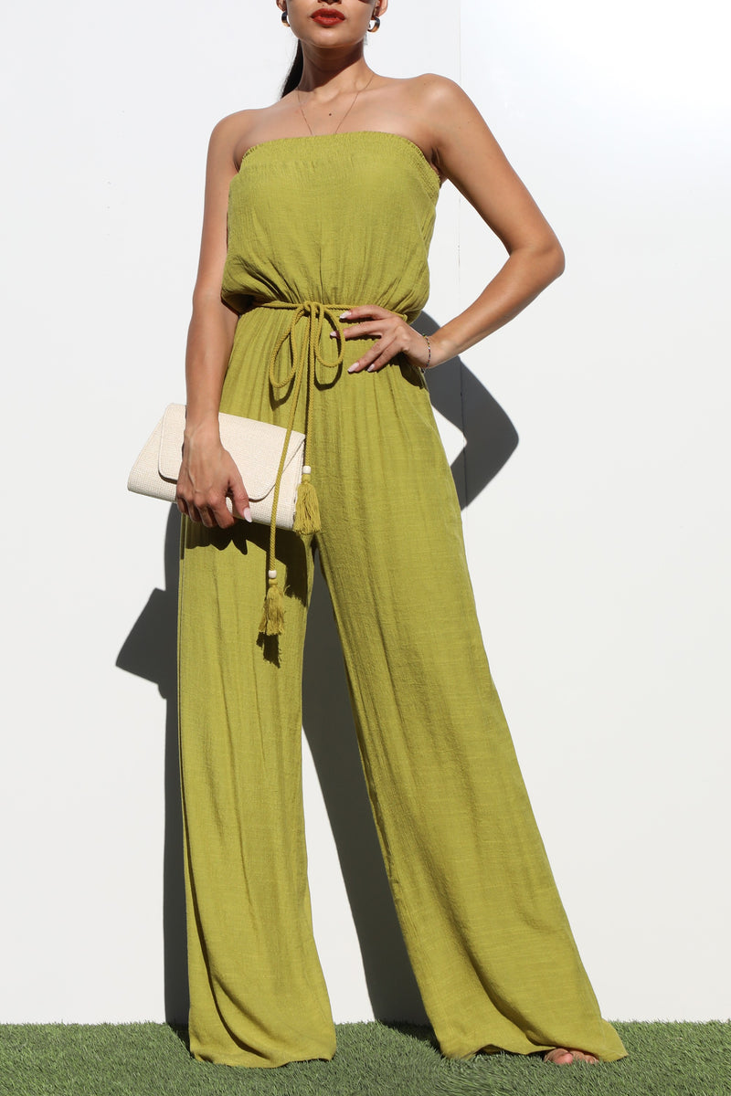 DD6136, TUBE WOVEN JUMPSUIT