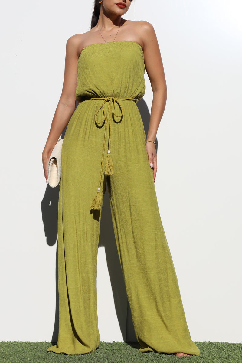 DD6136, TUBE WOVEN JUMPSUIT