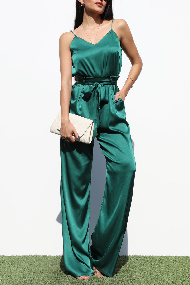 DD4140, CAMI SATIN JUMPSUIT