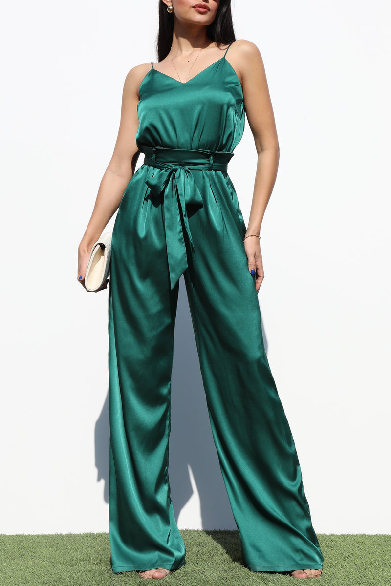 DD4140, CAMI SATIN JUMPSUIT