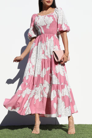 DD6811, MULTI WAY FRT AND BK TOP WOVEN MIDI DRESS