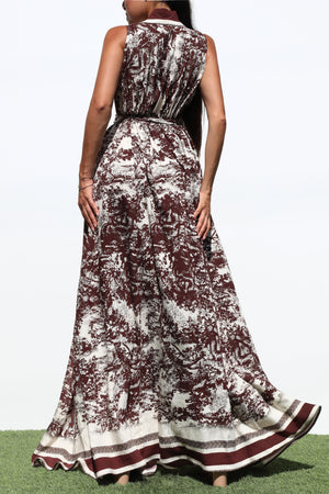 DD7045, BUTTON DOWN SHIRT WOVEN MAXI DRESS