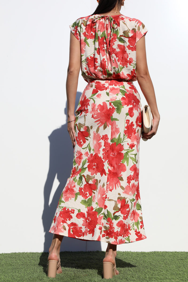 DD7127, LOOSE FIT WOVEN MIDI DRESS