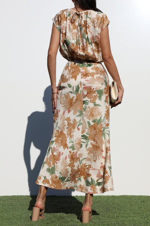 DD7127, LOOSE FIT WOVEN MIDI DRESS