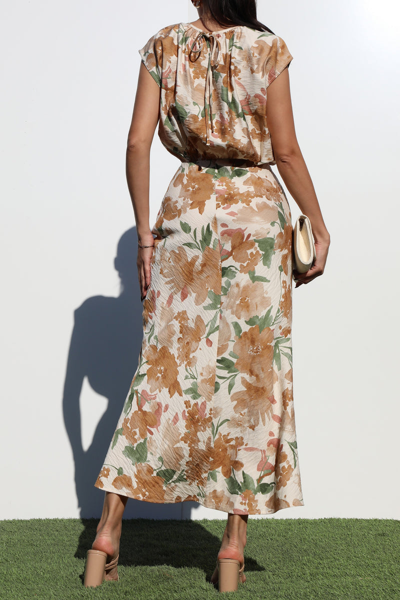 DD7127, LOOSE FIT WOVEN MIDI DRESS