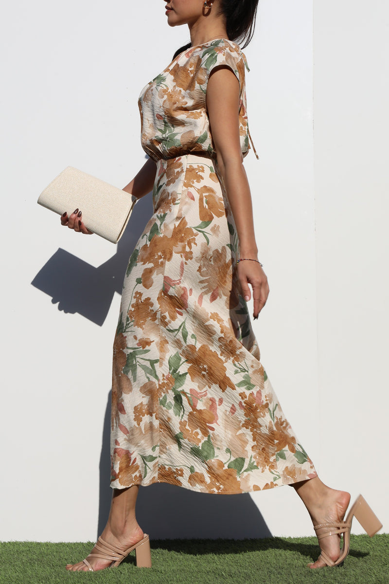 DD7127, LOOSE FIT WOVEN MIDI DRESS