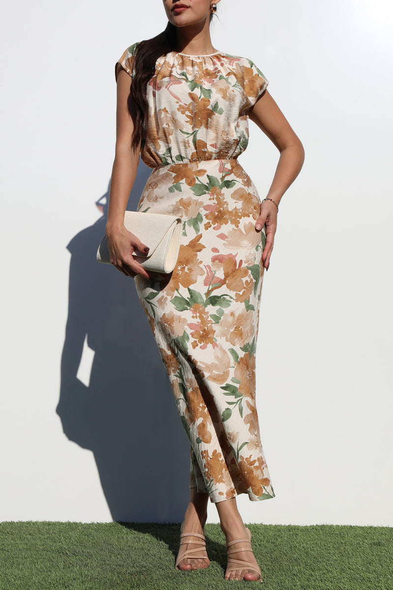 DD7127, LOOSE FIT WOVEN MIDI DRESS