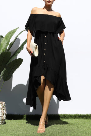DD4330, HI LOW TUBE WOVEN DRESS