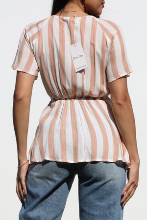 DD4195, FRT TIE WOVEN TOP
