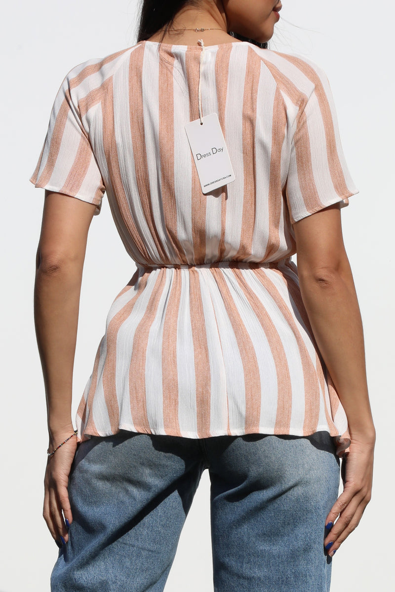 DD4195, FRT TIE WOVEN TOP