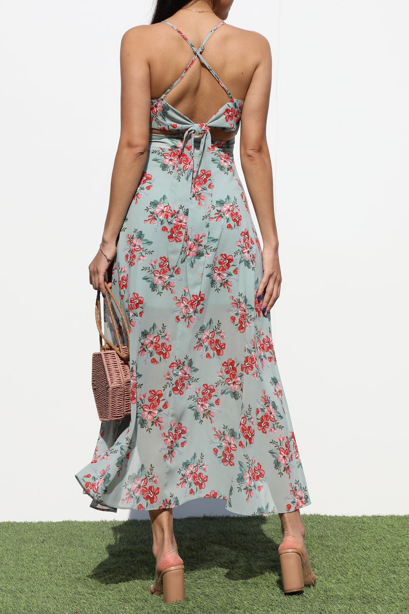 DD4261, CAMI WOVEN LONG DRESS