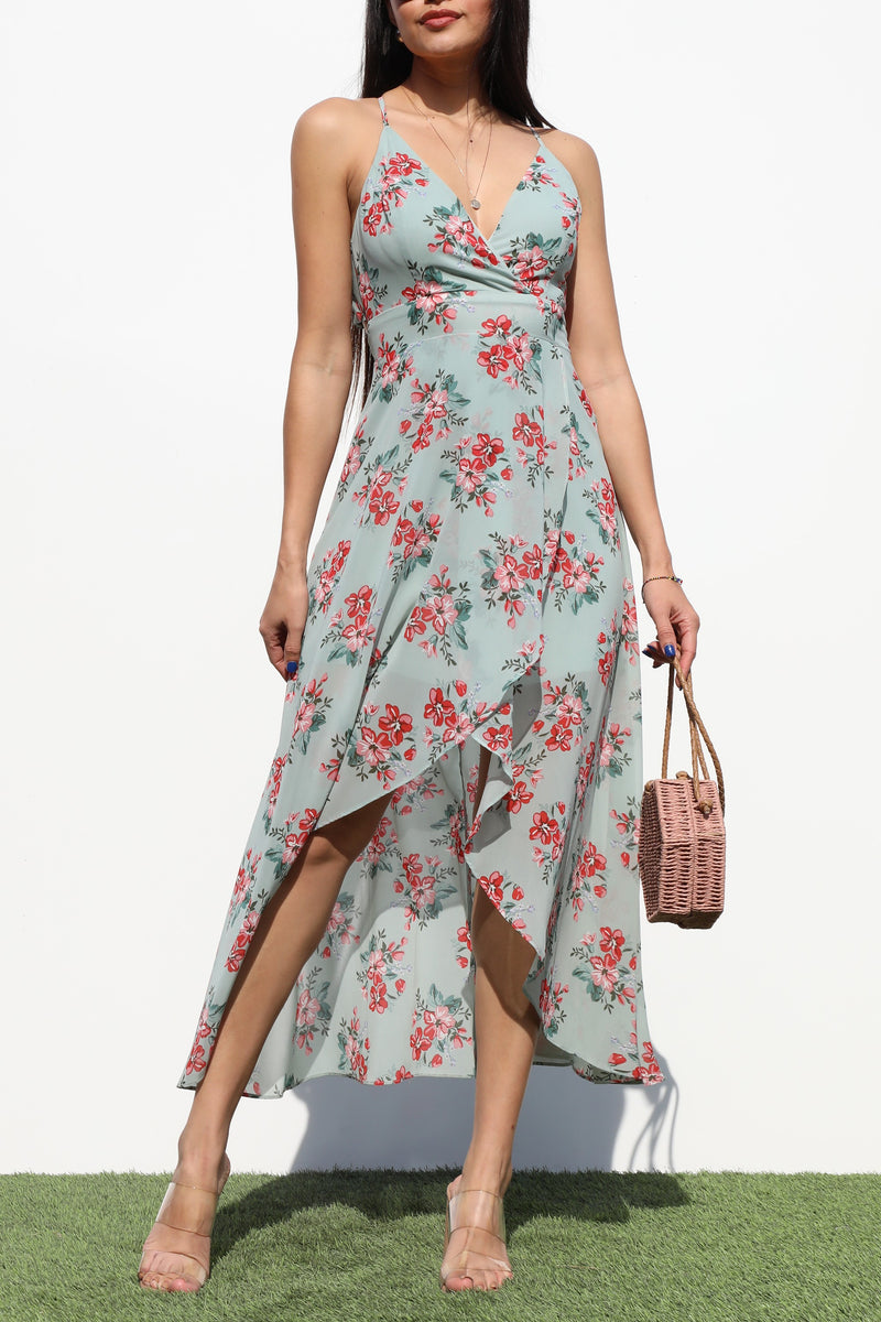 DD4261, CAMI WOVEN LONG DRESS