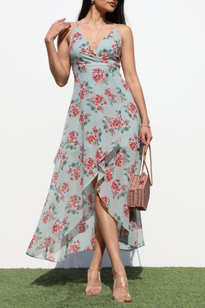 DD4261, CAMI WOVEN LONG DRESS