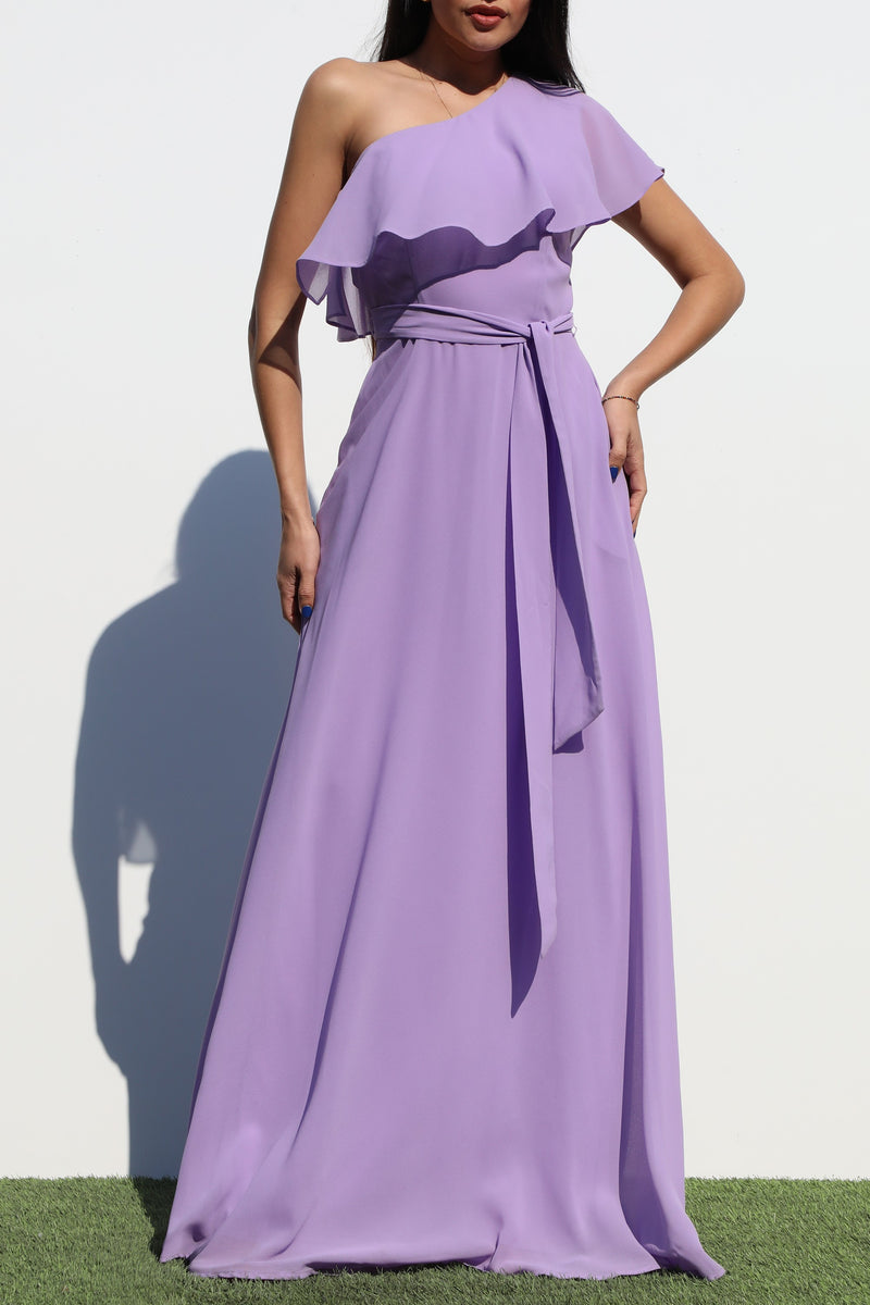 DD4191, ONE SHOULDER WOVEN MAXI DRESS