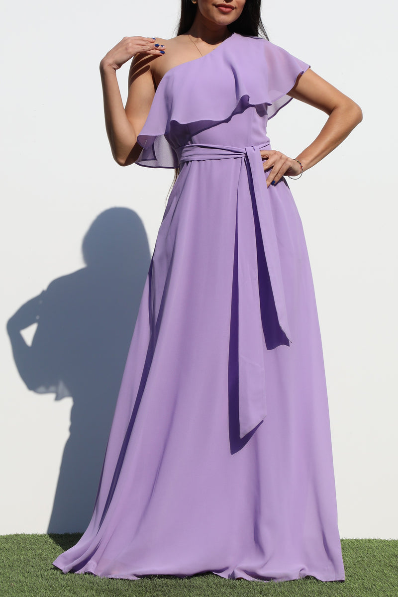 DD4191, ONE SHOULDER WOVEN MAXI DRESS