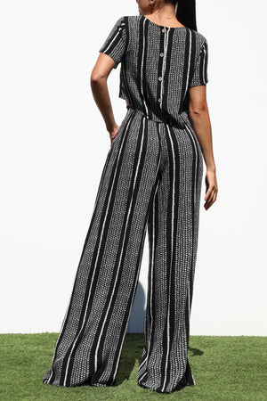 DD6993, PRINTED WOVEN TOP AND PANTS SET