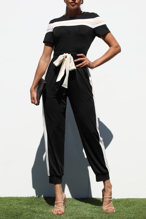 DD6990, BLOCK KNIT JUMPSUIT