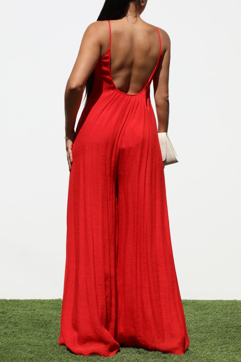 DD6956, LOOSE FIT WOVEN JUMPSUIT