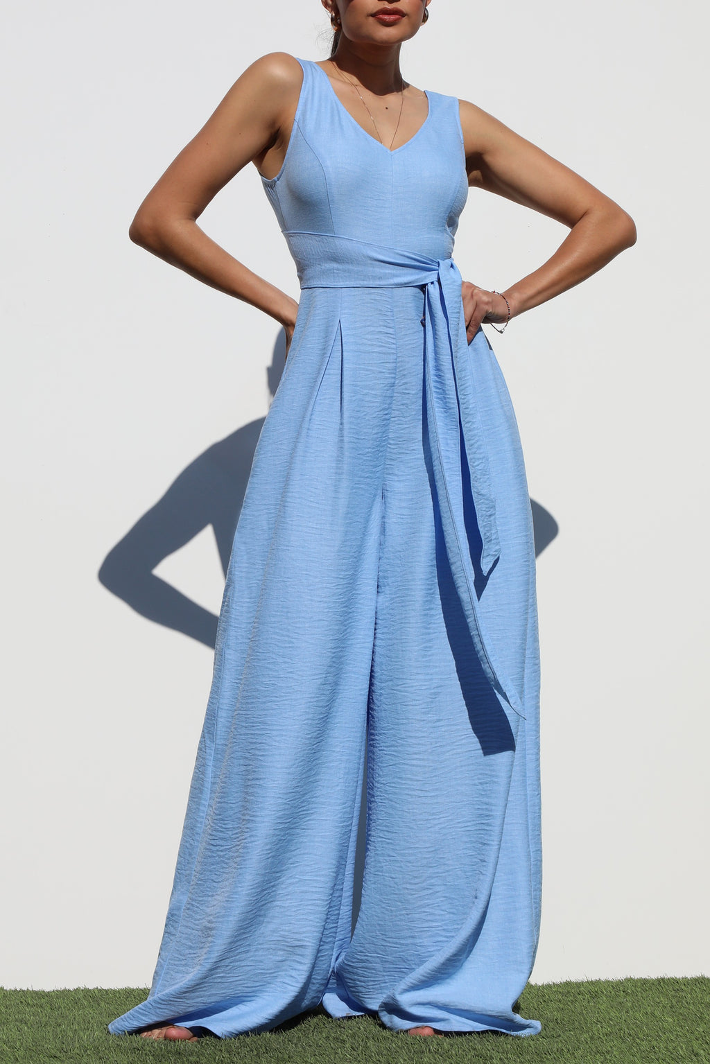 DD6895, LOOSE FIT WOVEN JUMPSUIT