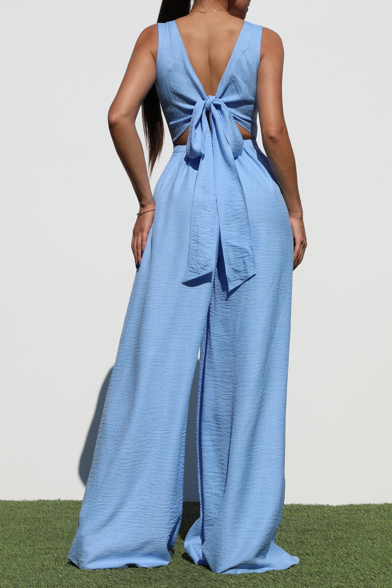 DD6895, LOOSE FIT WOVEN JUMPSUIT