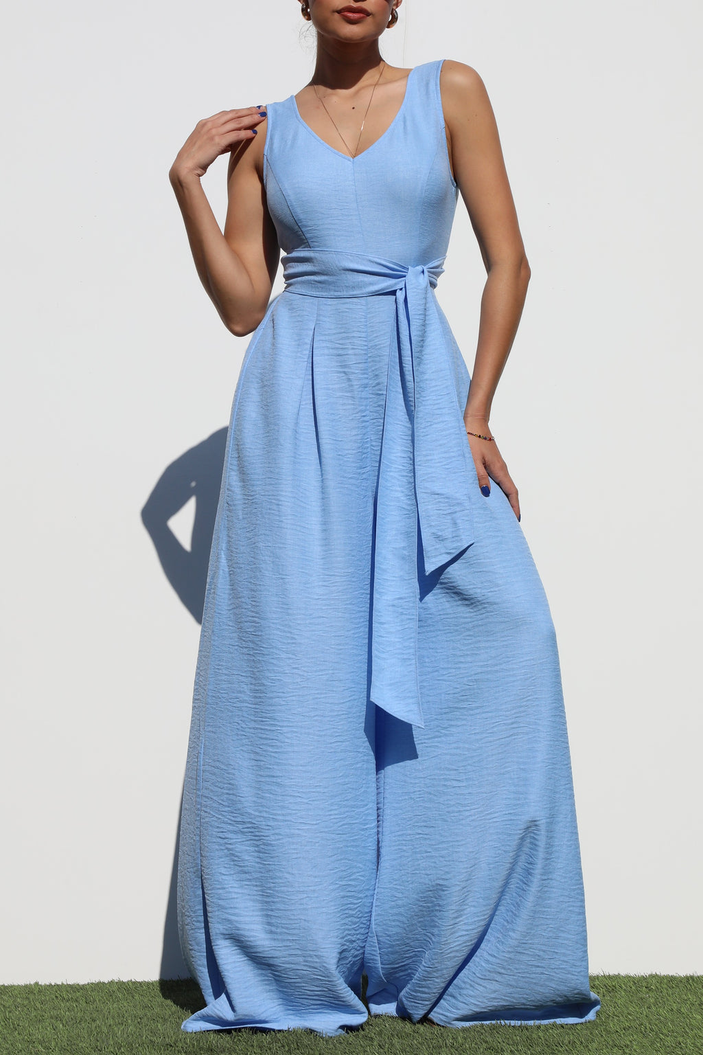 DD6895, LOOSE FIT WOVEN JUMPSUIT
