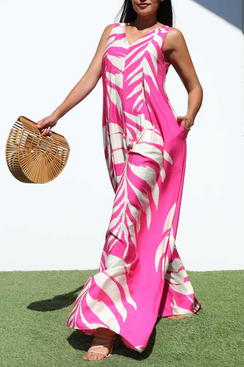 DD7233, LOOSE FIT WOVEN JUMPSUIT
