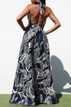 DD7237, HALTER NECK WOVEN MAXI DRESSES