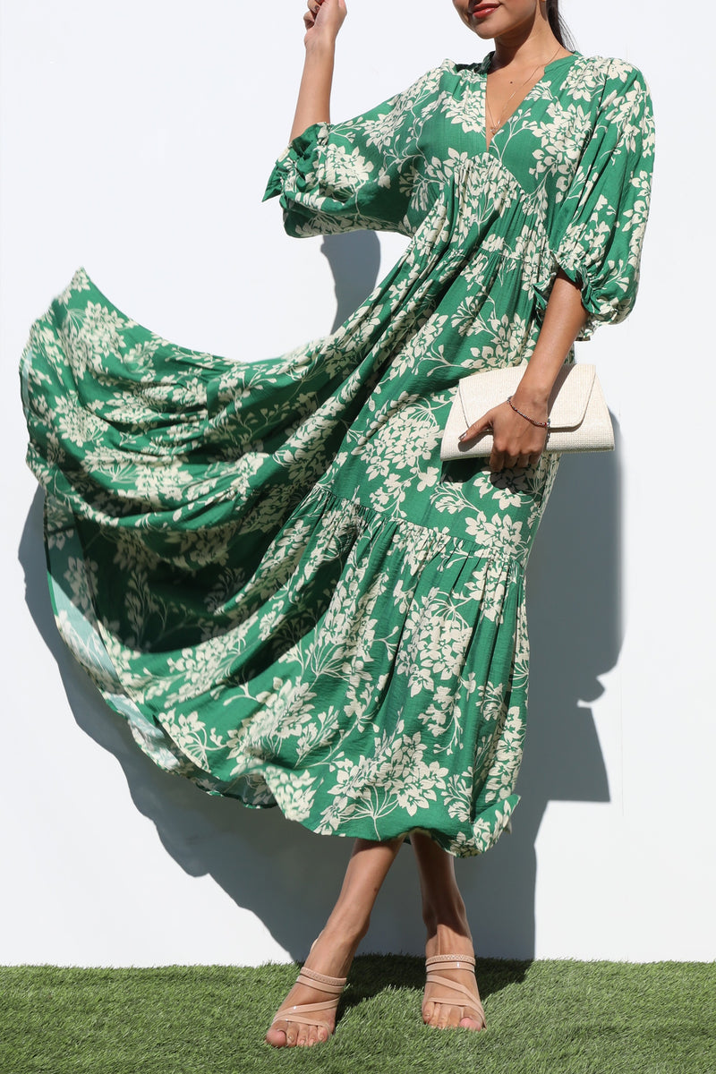 DD7209, LOOSE FIT WOVEN MIDI DRESSES