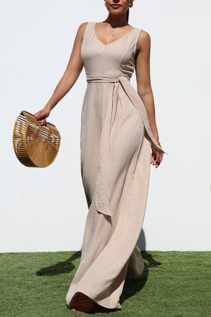 DD6895, LOOSE FIT WOVEN JUMPSUIT