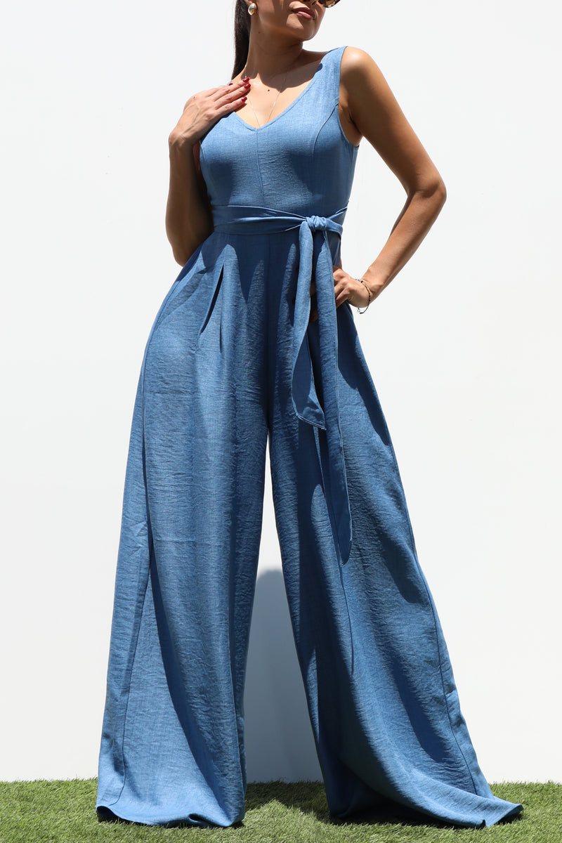 DD6895, LOOSE FIT WOVEN JUMPSUIT