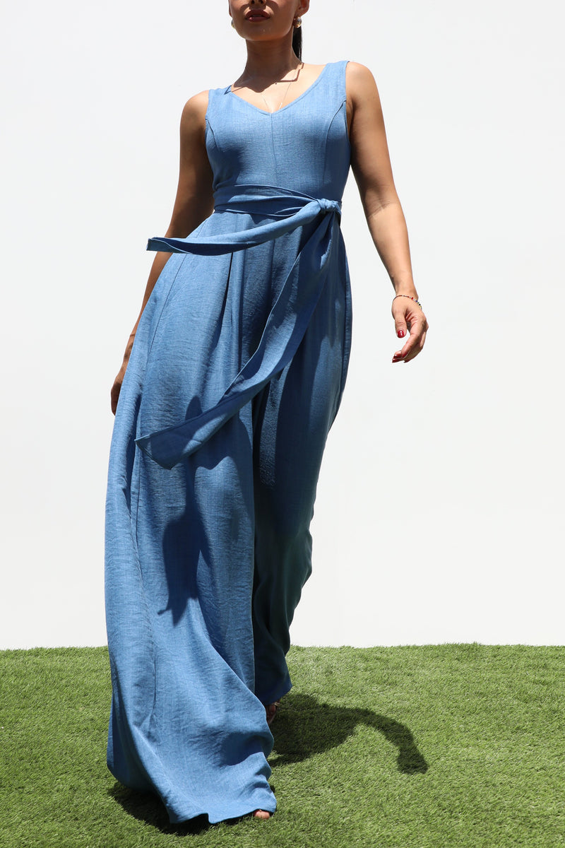 DD6895, LOOSE FIT WOVEN JUMPSUIT