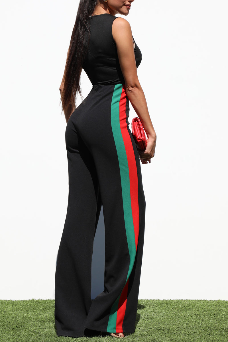 DD7254, ROUND NECK KNIT JUMPSUIT