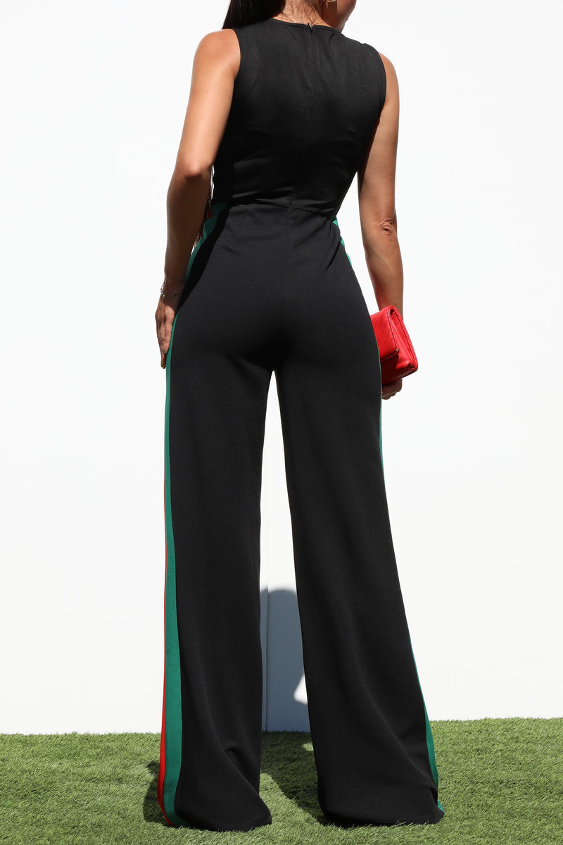 DD7254, ROUND NECK KNIT JUMPSUIT